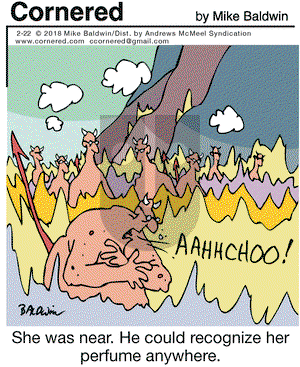 Cornered on Thursday February 22, 2018 Comic Strip