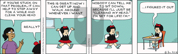 Nancy on Saturday August 25, 2018 Comic Strip
