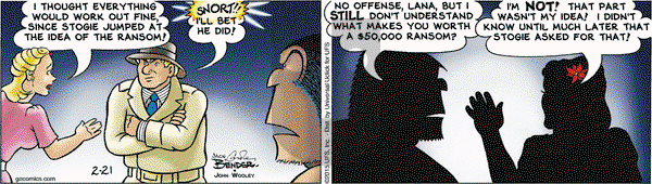 Alley Oop on Saturday February 21, 2015 Comic Strip