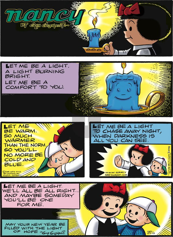 Nancy on Sunday December 29, 2013 Comic Strip