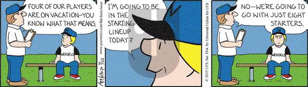 The Born Loser on Wednesday July 22, 2015 Comic Strip