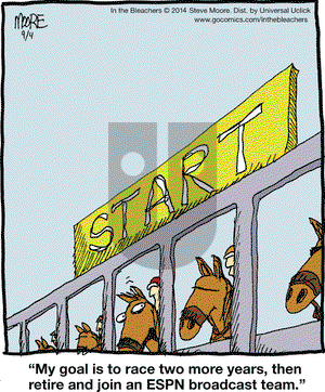 In the Bleachers on Thursday September 4, 2014 Comic Strip