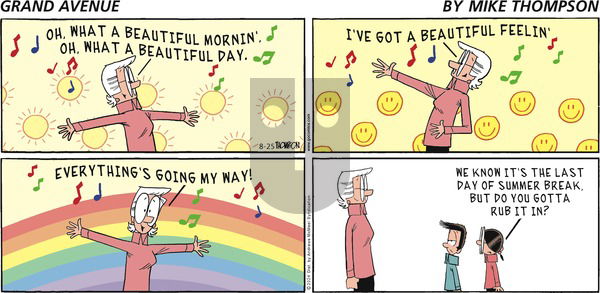 Grand Avenue on Sunday August 25, 2024 Comic Strip
