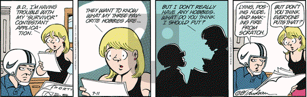Doonesbury on Wednesday July 11, 2001 Comic Strip