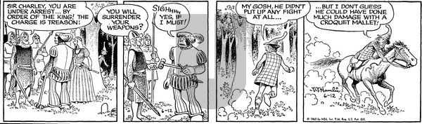 Alley Oop on Wednesday June 12, 1963 Comic Strip