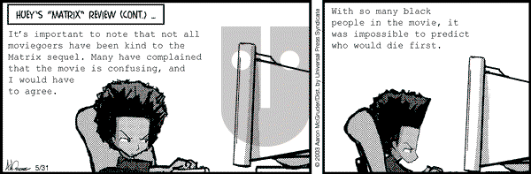 The Boondocks on Saturday January 1, 2011 Comic Strip