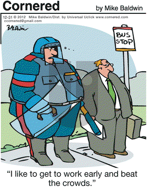 Cornered on Monday December 31, 2012 Comic Strip