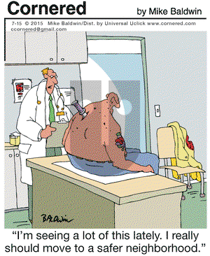 Cornered on Wednesday July 15, 2015 Comic Strip