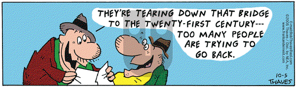 Frank and Ernest on Wednesday October 5, 2005 Comic Strip