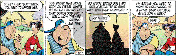 Baldo on Thursday November 7, 2002 Comic Strip