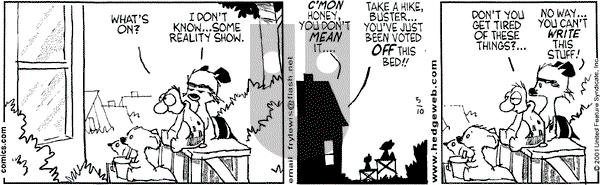 Over the Hedge on Thursday May 10, 2001 Comic Strip