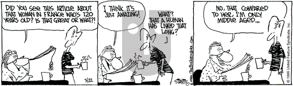 The Buckets on Friday March 22, 1996 Comic Strip