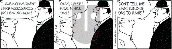 The Born Loser on Friday February 12, 1999 Comic Strip