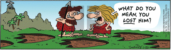 Frank and Ernest on Saturday January 25, 2003 Comic Strip