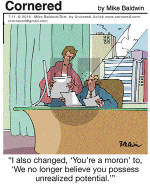 Cornered on Monday July 11, 2016 Comic Strip