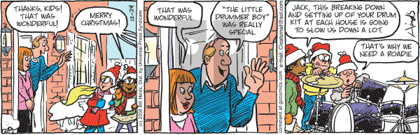 Cleats - Wednesday December 24, 2008 Comic Strip