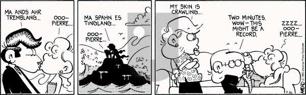 FoxTrot on Friday July 31, 1992 Comic Strip