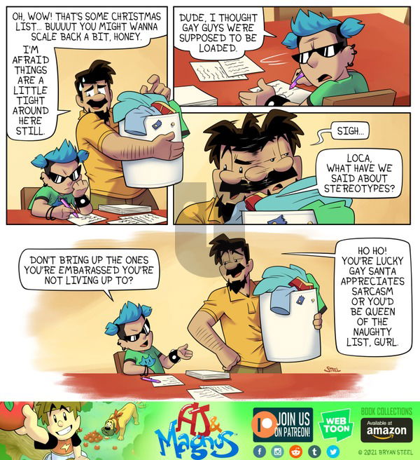 AJ and Magnus on Sunday December 19, 2021 Comic Strip