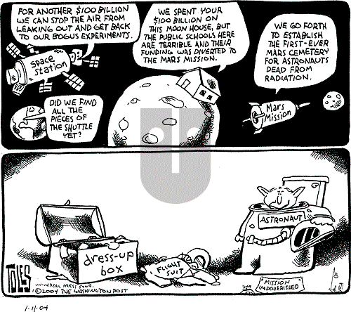 Tom Toles - Sunday January 11, 2004 Comic Strip