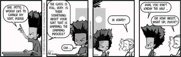 The Boondocks on Monday April 21, 2014 Comic Strip