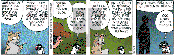 Get Fuzzy on Wednesday March 17, 2004 Comic Strip