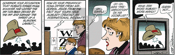 Doonesbury on Friday October 27, 2000 Comic Strip