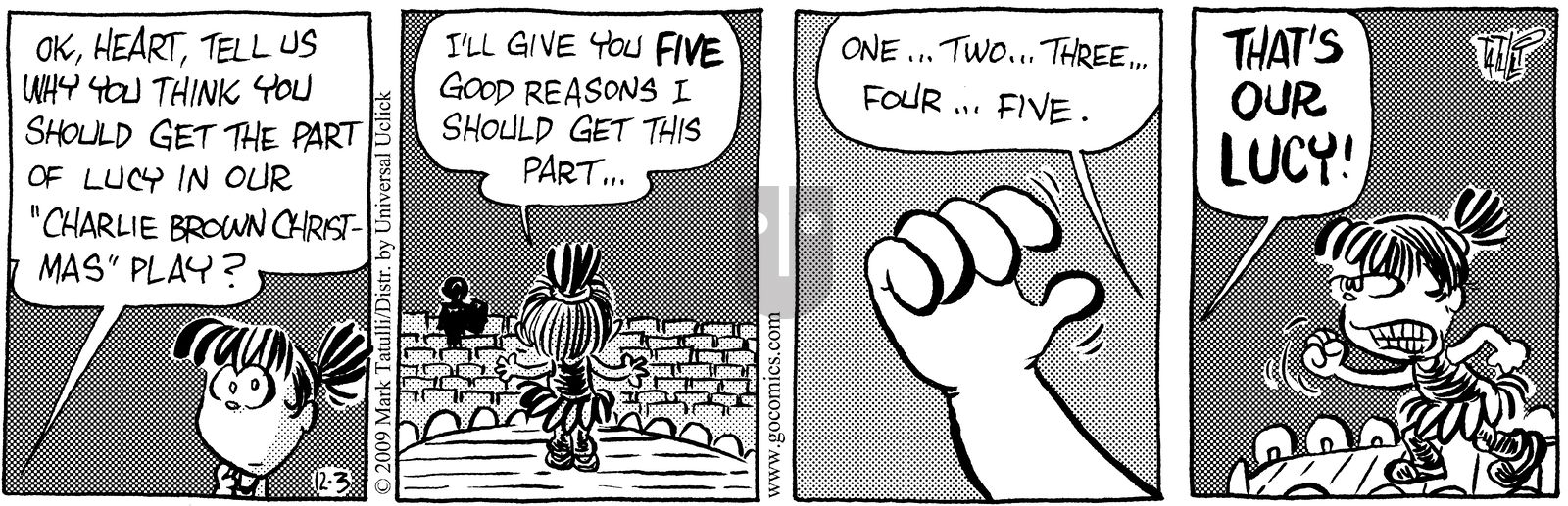 Heart of the City - Thursday December 3, 2009 Comic Strip