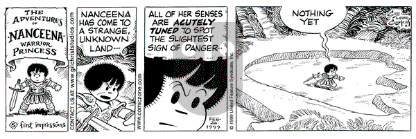 Nancy on Friday February 26, 1999 Comic Strip