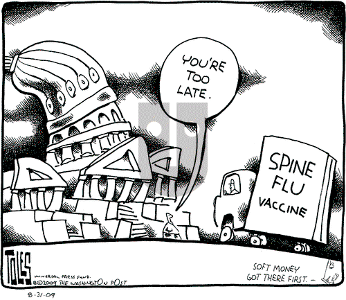 Tom Toles on Monday August 31, 2009 Comic Strip
