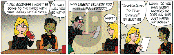 Luann on Saturday April 2, 2005 Comic Strip