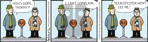 The Born Loser on Thursday February 18, 2016 Comic Strip