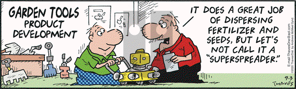 Frank and Ernest on Thursday September 3, 2020 Comic Strip
