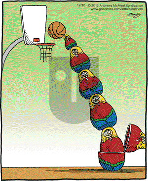 In the Bleachers on Monday December 16, 2019 Comic Strip
