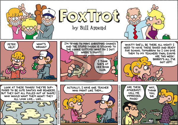 FoxTrot on Sunday December 16, 2012 Comic Strip