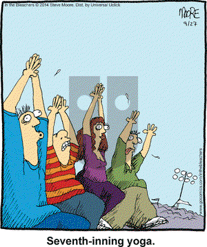 In the Bleachers on Saturday September 27, 2014 Comic Strip