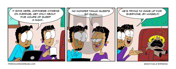 Little Fried Chicken and Sushi on Wednesday March 12, 2025 Comic Strip