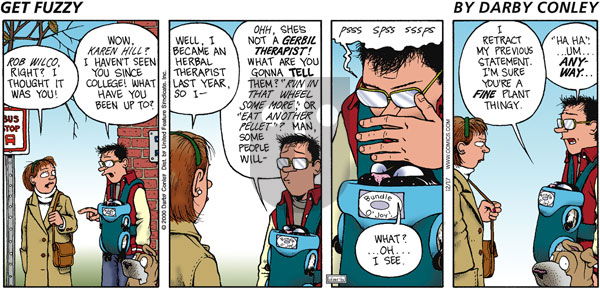 Get Fuzzy on Sunday December 17, 2000 Comic Strip