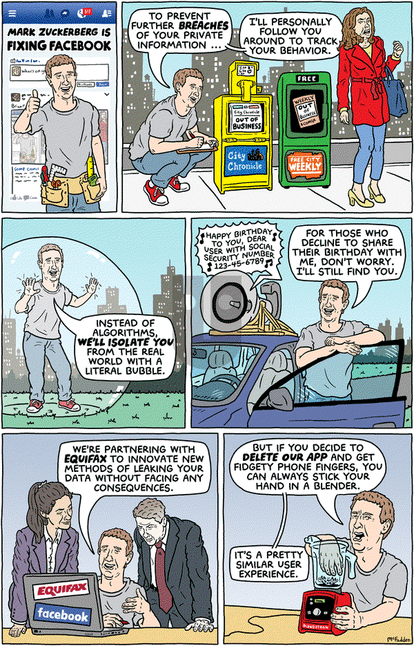 Brian McFadden - Monday March 26, 2018 Comic Strip