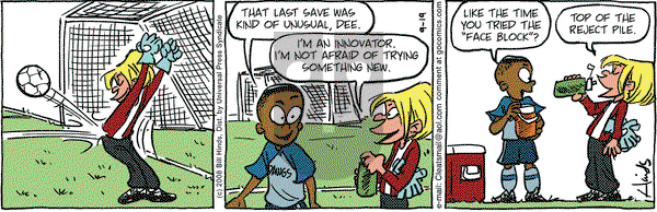 Cleats on Friday September 19, 2008 Comic Strip