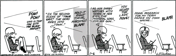 Doonesbury - Wednesday January 6, 1971 Comic Strip