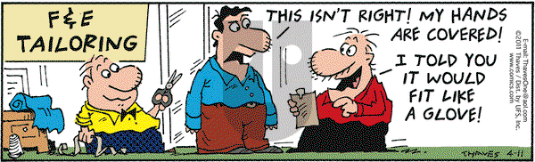 Frank and Ernest on Monday April 11, 2011 Comic Strip