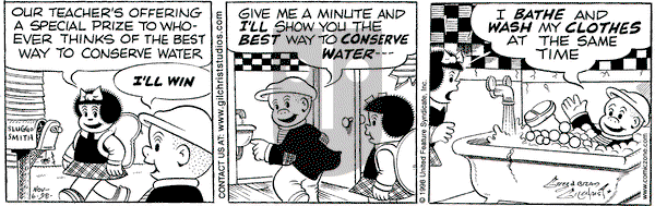 Nancy on Friday November 6, 1998 Comic Strip