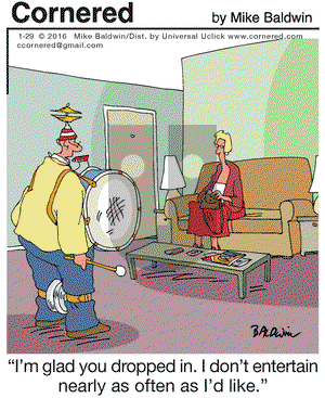 Cornered on Friday January 29, 2016 Comic Strip
