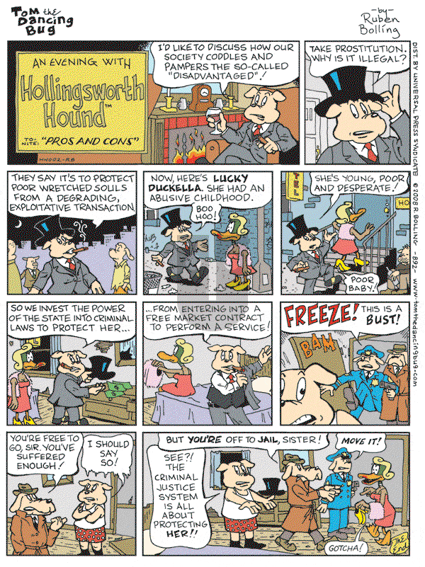 Tom the Dancing Bug - Saturday March 22, 2008 Comic Strip