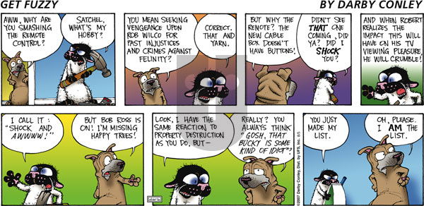 Get Fuzzy on Saturday August 25, 2007 Comic Strip