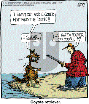 In the Bleachers on Thursday November 26, 2015 Comic Strip