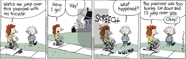 Cul de Sac on Tuesday April 8, 2014 Comic Strip