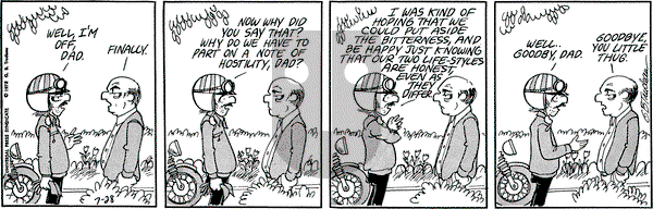Doonesbury on Friday July 28, 1972 Comic Strip