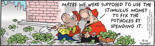 Frank and Ernest - Monday August 10, 2009 Comic Strip