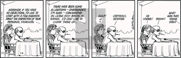 Doonesbury on Friday January 2, 1976 Comic Strip